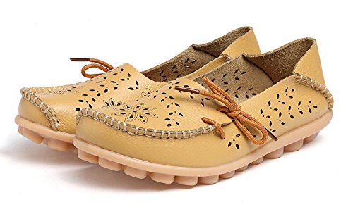 Image of VenusCelia Women's Breathable Comfort Walking Office Flat Loafer