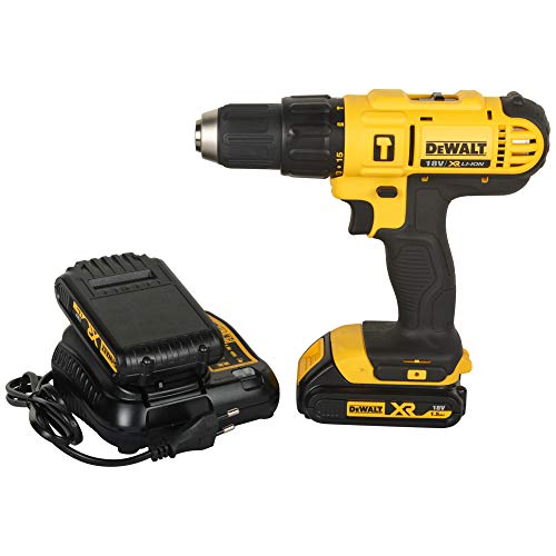 Image of DEWALT DCD776S2 18V 13mm XR Lithium-Ion Cordless Hammer Drill Machine /Driver with 2x1.5 Ah Batteries