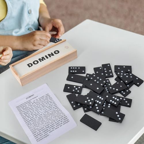 Set de Dominó Double Six con Estuche de Madera miniatura 2