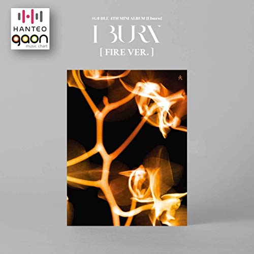 (G)I-DLE I burn 4th Mini Album [Fire ver.] 1 CD+Folded Poster+KPOP Idol 3D Mask+Extra Photocard (Fire ver.)