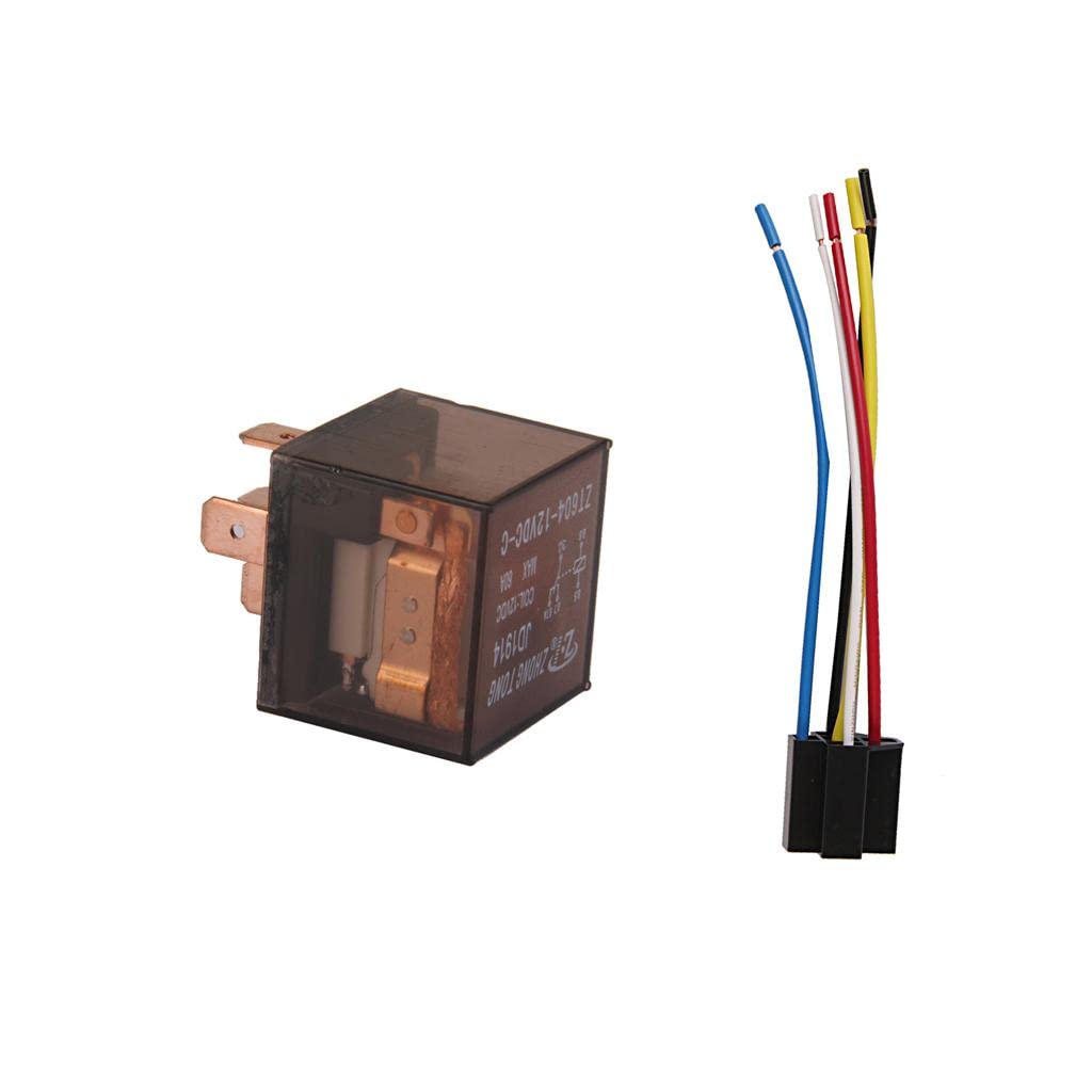 VELURA Car Truck Auto 12V 60A 60 AMP SPDT Relay Relays 5 Pin 5P & 5 Wire Socket |3 Pairs Toe Caps|Relays & Sensors| Parts & Accessories-image-14