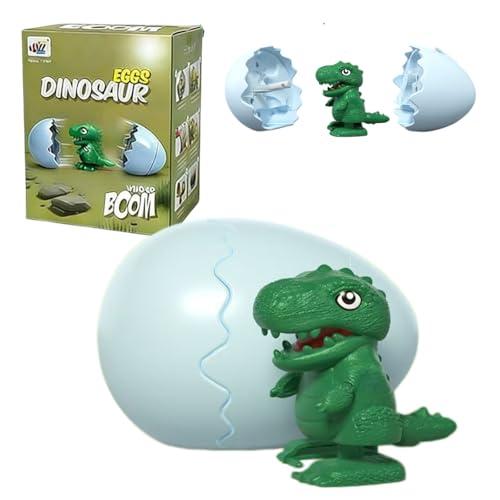 Winnsell Wind-Up Surprise Eggs Dinosaur Hatching Egg Wind-Up Animal Toys Eggshells Pop Open Automatic Walking Hatchlings Surprise Eggs for Easter Birthday Party Favors (Dinosaur)