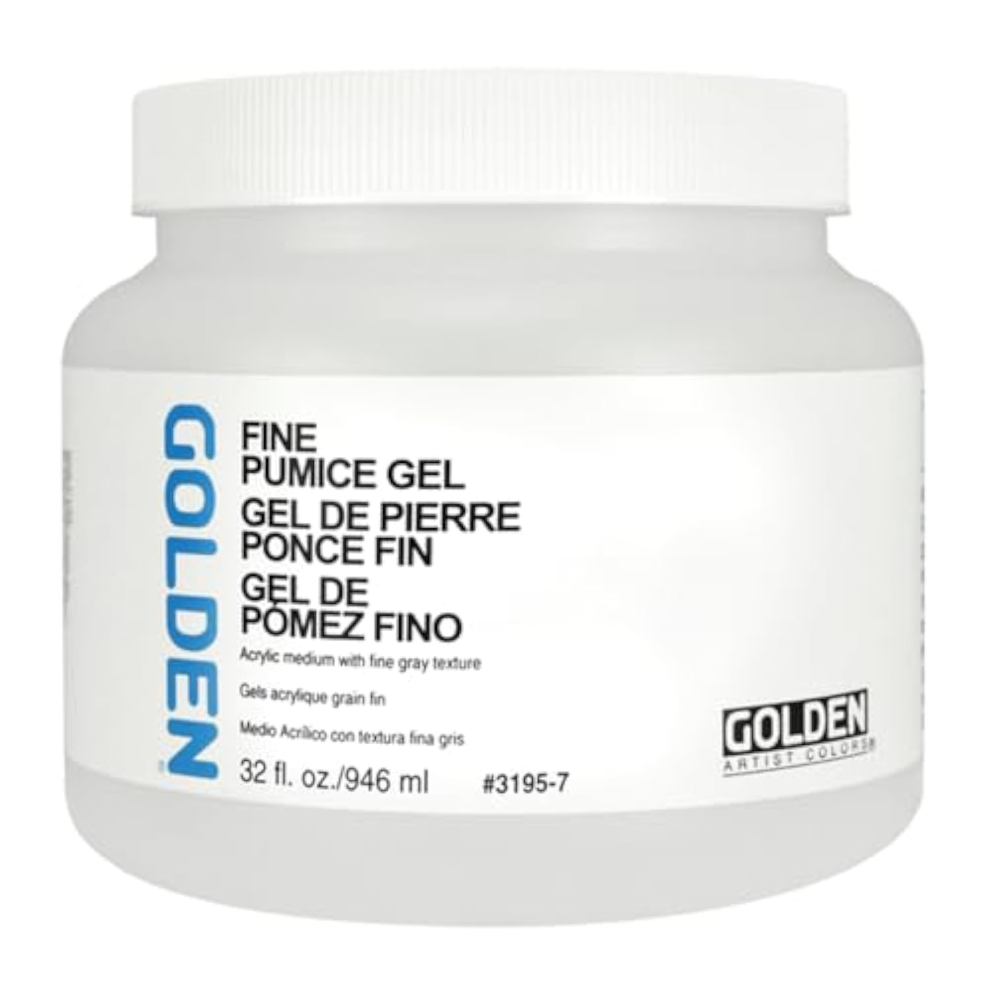 Artist Colors Pumice Gel Fine, 32 oz Jar