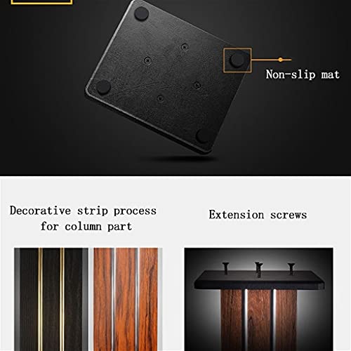 Soportes de Suelo para Altavoces PHSP en Madera Noble Rellenable 3