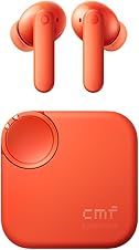 [50% off] CMF Buds 2 Wireless Earbuds, 2025New Bluetooth Headphones with 48dB Hybrid ANC, Ultra Bass Technology Active Noise Cancellation Earphones, 55H Playtime, 6HD Mics, ChatGPT Integration Light Orange