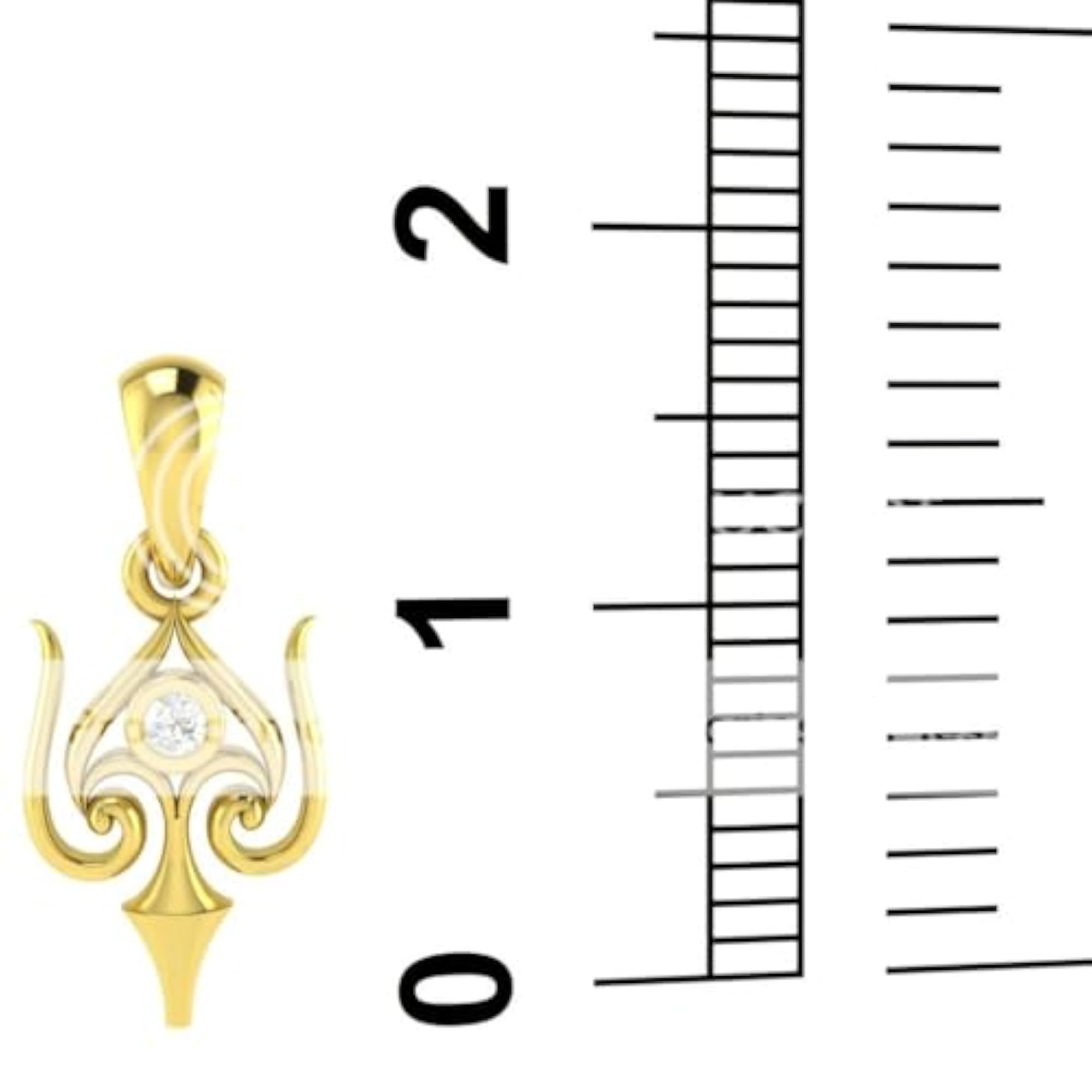 Women's 9KT Yellow Gold Pendant, Classic Elegance