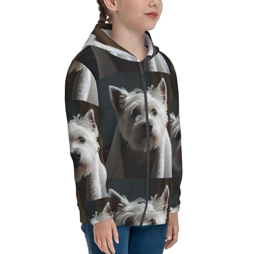 Dog Wrapped in Towel 1 Kid Hoodies Boys Zip Up Sweatshirts Girls Pullover with Pocket4