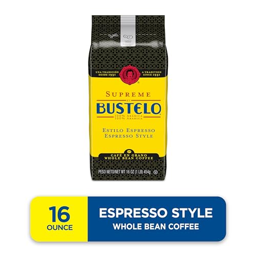 Image of Supreme by Bustelo Espresso Style Whole Bean Coffee, Medium Dark Roast, 16-Oz. Bag