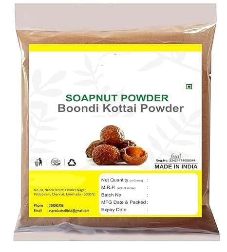 Soapnut Powder, 100g, Boondi Kottai, Aritha Powder, Kumkudukaya For Hair and Skin Care
