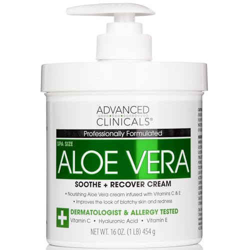 Advanced Clinicals Aloe Vera Lotion Sun Burn Recovery Cream | ...
