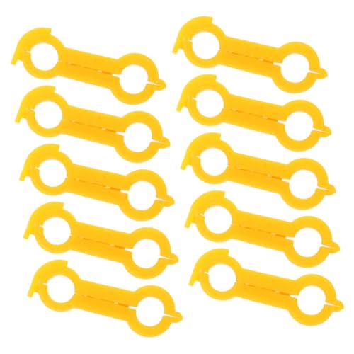 UKCOCO Anneaux Correcteurs pour Pattes Écartées De Poussins, Bagues Soutien Confortables en Matériau Adapté, Diamètre Intérieur 4 Mm, Oiseaux, Lot de 10 Pièces