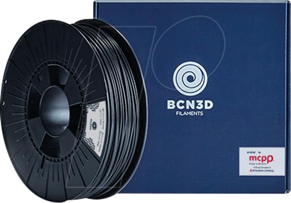 BCN3D Filament PLA 2,85 mm, 750 g, compatible avec imprimantes 3D, noir