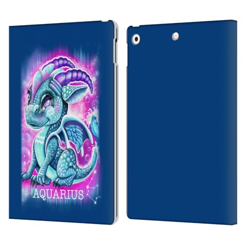 Housse iPad 10.2 Dragons du Zodiaque Sheena Pike avec support horizontal et porte-cartes