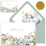 Charmant motif citrouille : ces 20 cartes de remerciement d'automne en forme de citrouille présentent un beau design de citrouille inspiré de l'automne, parfait pour exprimer sa gratitude pendant la saison d'automne.