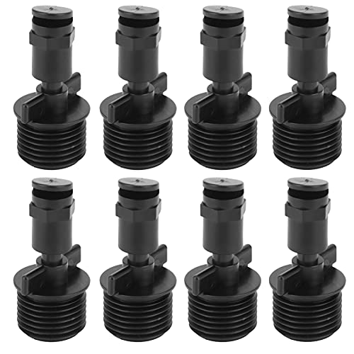 30 Pezzi G1/2 Filo Maschile 180 ° 180 ° Fanrinkler Teste Spray Ugello, Attrezzatura per Irrigazione per Salvamento Idrico per Giardino Agricolo con Prati, Giardini, Terrazze, Serre, Cortili, Cortili,