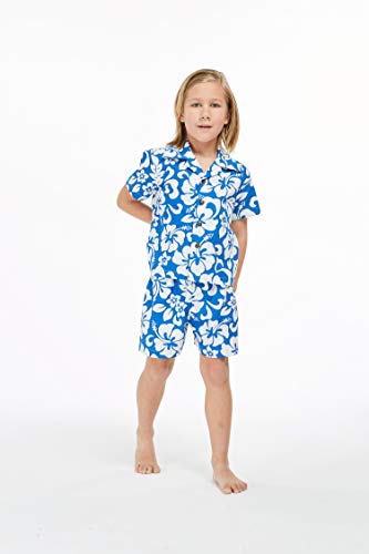 Image of Boys' Aloha Luau Shirt Cabana Set in Signature Prints | 100% Cotton; Button Front Shirt; Signature Tropical Prints; Lightweight Comfort; Vacation Ready
