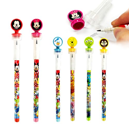 【 縁日 景品 玩具 セット 】ディズニー スタンプ付 ロケット鉛筆 12個装入 景品 文具 文房具 詰め合わせ お祭り 夏祭り 縁日 問屋 大量 配布 イベント パーティー 景品玩具 鉛筆 ロケット スタンプ 人気 キャラクター グッズ 【 Festiv