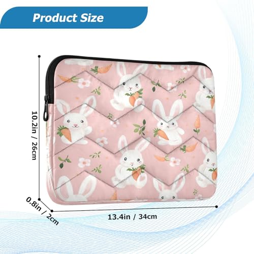 Funda para portátil 13-14 pulgadas impermeable con diseño de conejos miniatura 3