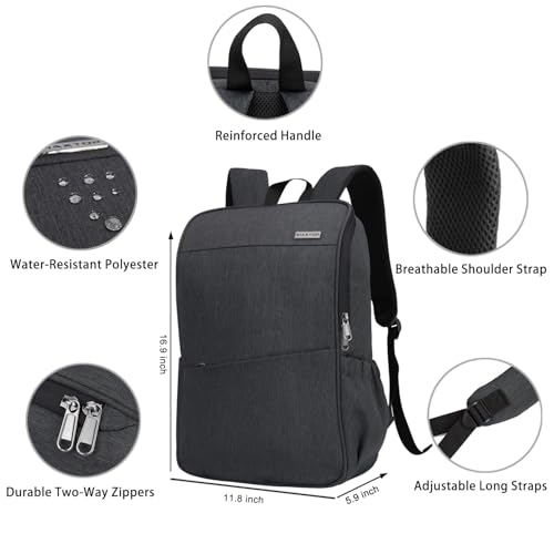 Image of Travel Laptop Backpack with USB Charging Port+Anti-Theft[Water Resistant] College School Bookbag Fits 16 Inch Laptop