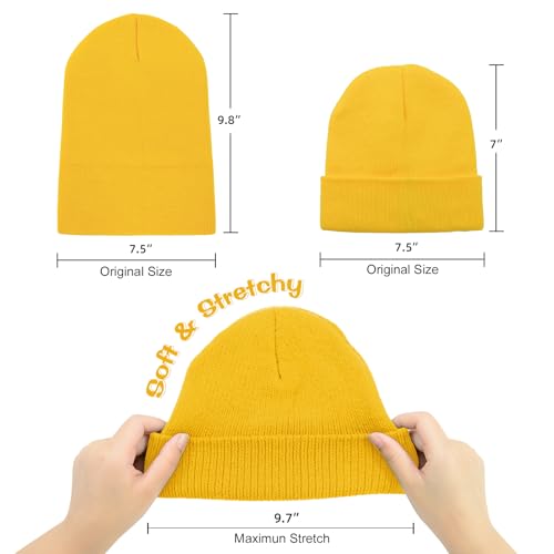 Image of Century Star Kid's Soft Slouchy Beanie Hat Toddlers Winter Cute Cuff Baggy Hip-hop Hat Boys Girls Youth Knit Skull Cap