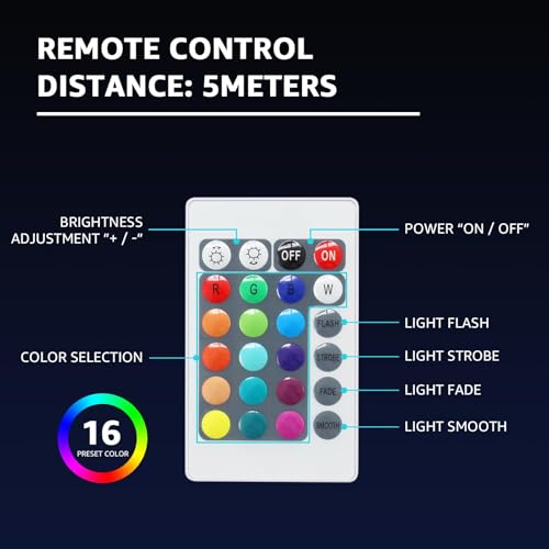 Image of FUYO 16 inch LED Light Cube with Remote Waterproof Light Up Cube Chair, 16 RGB Colors LED Table for Kids Night Light, Glow Cube for Indoor Outdoor Home Patio Party (White-16 inch)