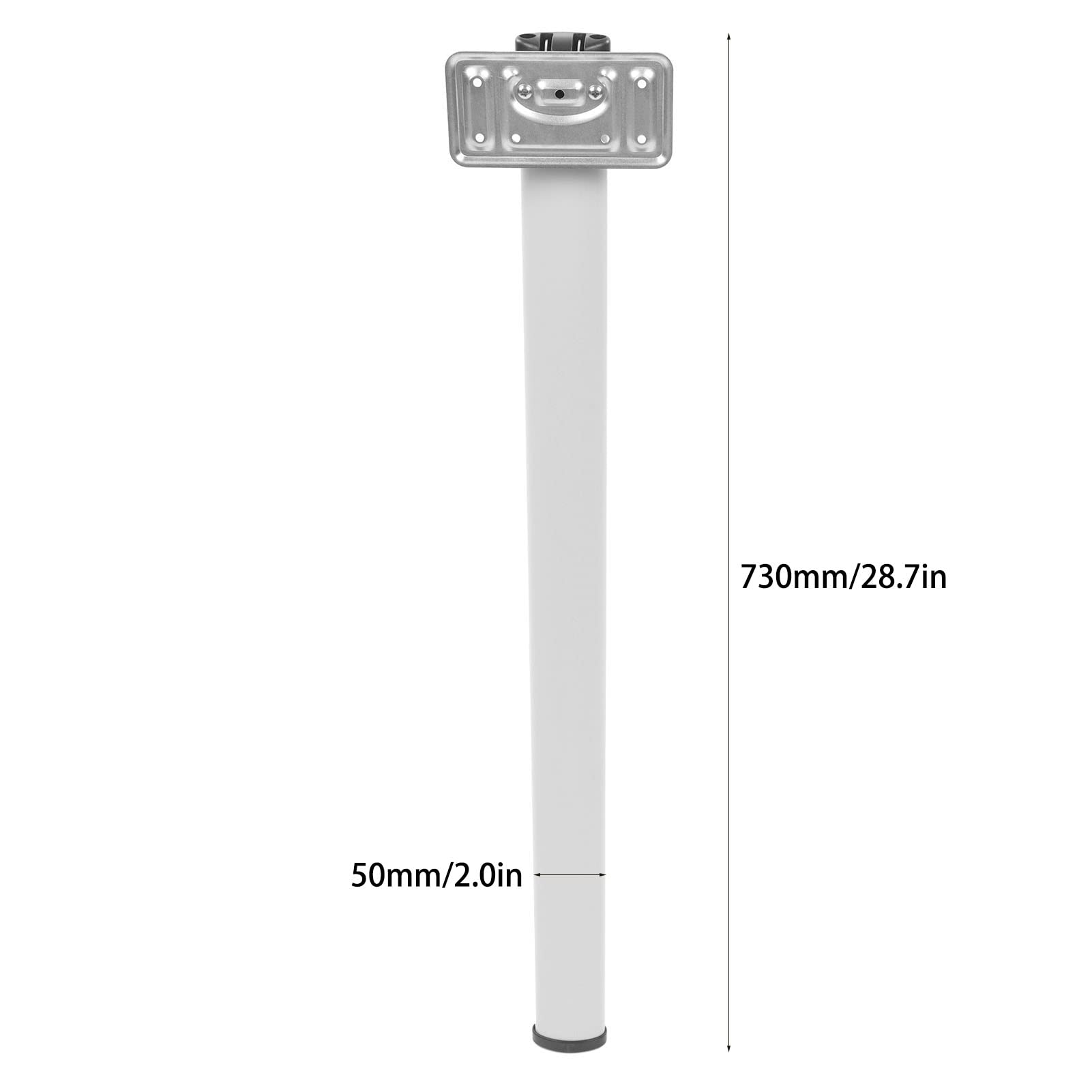 Pata de mesa plegable de 730mm, soporte de mesa RV, pata de mesa desmontable, aleación de aluminio para remolque RV, autocaravana, caravana, escritorio de montaje en pared
