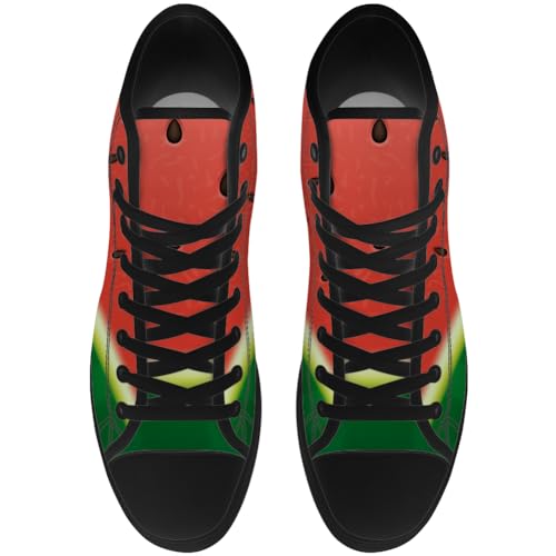 Watermelon Shoes Fruit High Top Canvas Sneakers Lace Up Casual Walking Shoes Gifts for Men Women4
