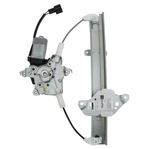 Image of TRQ Rear Driver Side Power Window Motor and Regulator Assembly Power Compatible with 2007-2012 Nissan Altima 2009-2014 Maxima Without Auto Down Feature