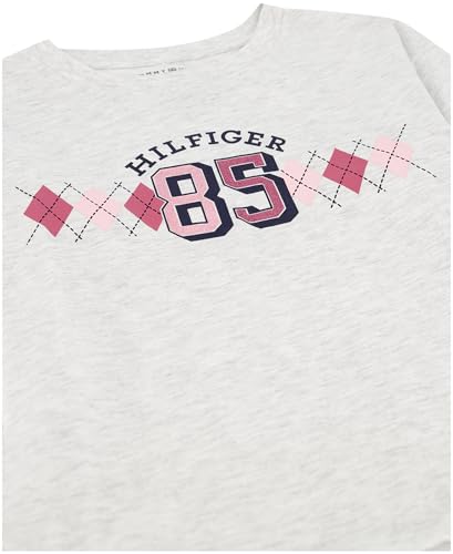 Image of Tommy Hilfiger Girls Long Sleeve Logo Graphic Crew Neck T-Shirt