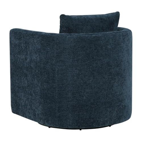 Sillón Giratorio Barrel Moderno Azul Navy miniatura 6