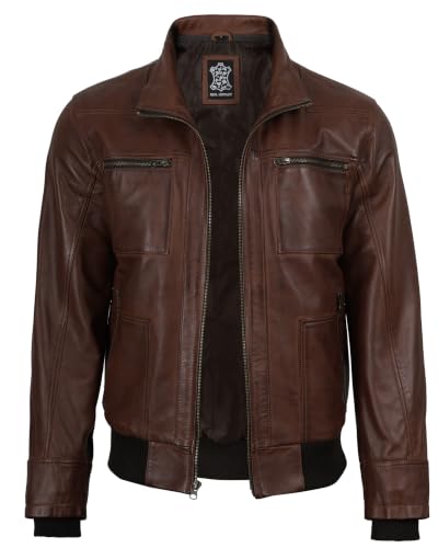 Image of Decrum Leather Jackets for Men with Hood