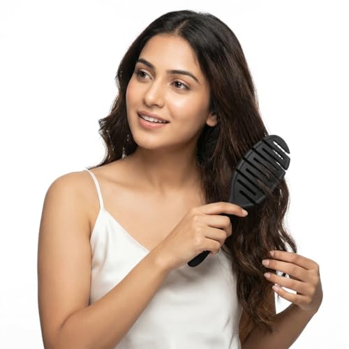 Image of Hair Detangler Brush - Wet or Dry Hair Detangling Brush and Comb For Curly, Wavy Hair - Pain Free, Ergonomic Handle - For Kids and Adults, 1 Pc, Multi.