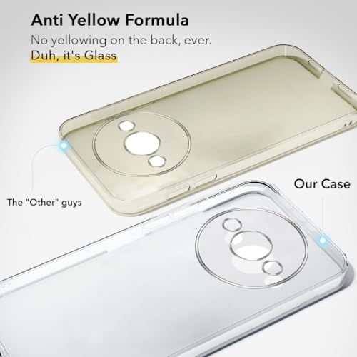 Image of Jkobi Lifetime Anti-Yellow Clear Back Cover Case for Xiaomi Poco C61 (Sleek Hard Crystal | Shockproof and Camera Protection)