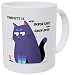 Wampumtuk Cat Curiosity Is More Important Than Knowledge Albert Einstein 11 Ounces Funny Coffee Mug