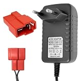 chargeur quad electrique 6v injusa Indicateur LED Intelligent: l'adaptateur chargeur voiture electrique dispose d'un voyant clair, rouge pendant la charge et vert une fois la batterie enfant pleinement chargée, facilitant le suivi du processus