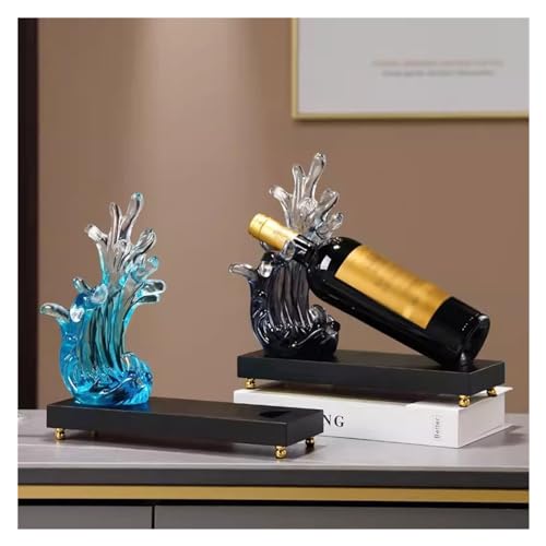 Étagère de vin à vin rouge bleue : solution gain de place chic - 5