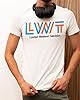 Overtone T-shirts LWT London Weekend Television White T-Shirt Classic 1980s Logo #1