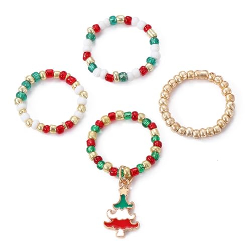 Bagues de Perles de Noël : le cadeau de vacances idéal pour femmes et filles