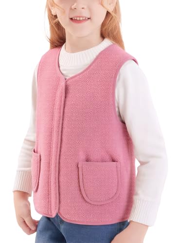 Gilet polaire enfant veste sans manches zippée automne hiver de 80 à 160 cm