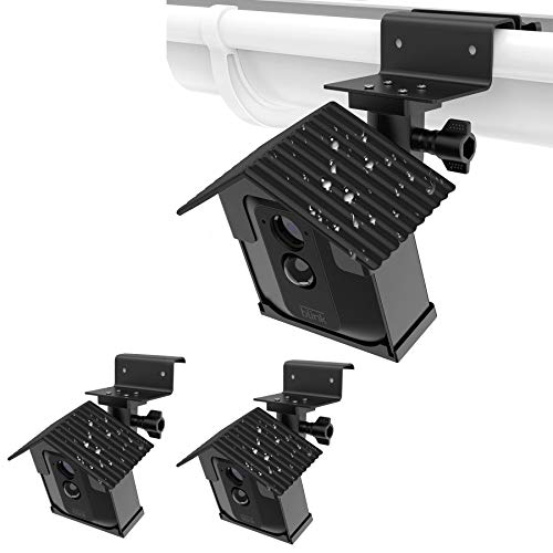 80% Off Discount 2PACK Blink XT2 Weatherproof Gutter Mount, Birdhouse housing+ Gutter Wall Mount for Blink XT2/XT Camera, Sunscreen and Rustproof Outdoor Holder with Wider Perspective(2-Pack,Black)