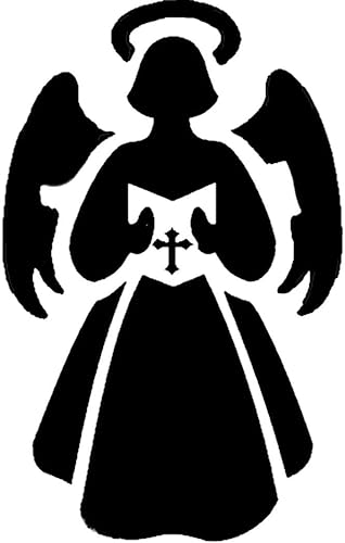 Miniatura 1 de Ángel con plantilla bíblica, plantillas de ángeles religiosos, 3.7 pulgadas de ancho x 6 pulgadas de alto