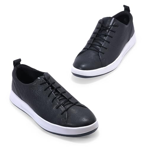 Image of Woodland Men Black Casual Sneakers