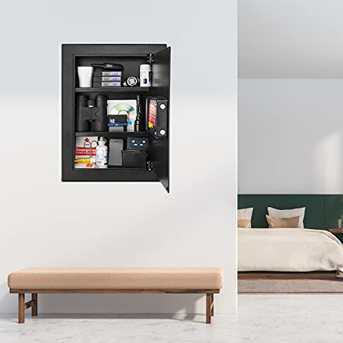 Barska Biometric Fingerprint Security Wall Safe 0.52 Cubic Ft #TOP5
