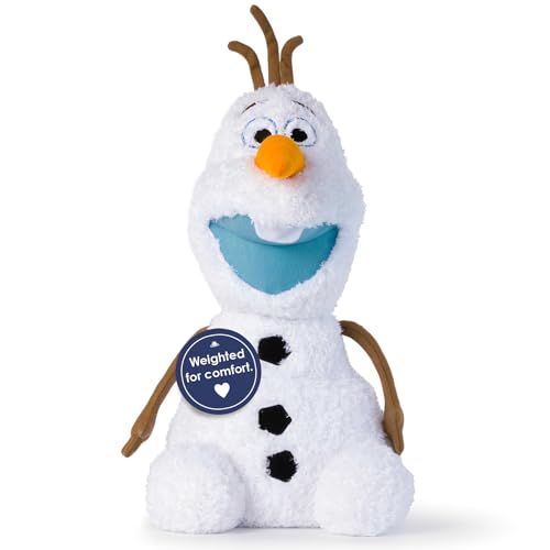 Jay Franco Weighted Disney Plush Pillow Buddy - 2.5 lbs Soft Plushie Stuffed Pillow 20 Inches White - Olaf
