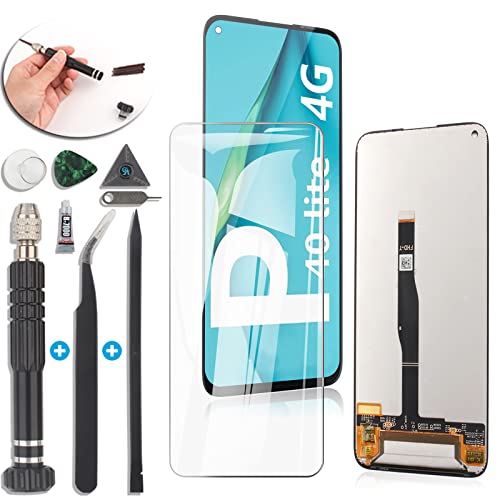 RongZy LCD Display for Huawei P40 Lite Screen Replacement LCD Digitizer Touch Screen + a set of Practical Tools + a screen protector (4G-Version,Black,Not for P40 Lite E and P40 Lite 5G)