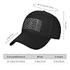 ADAhgu Snake Skin Print Fashion Hat Unisex Baseball Cap Summer Breathable for Daily Outings Hiking Sports Black #5