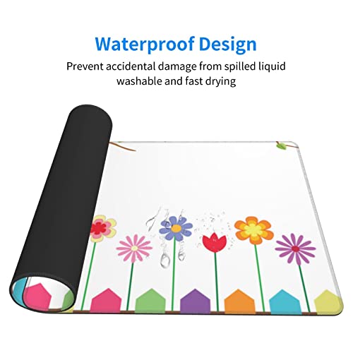 Tapis de souris de jeu antidérapant hiboux 40 cm lavable