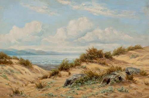 Tableau Dunes de sable sur le Conwy, poster vintage pour créer un salon artistique et relaxant
