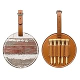 Photo Gallery jtkrez borsa per tee da golf rustica in stile antico in legno stampato in pelle pu per golfisti, uomini e donne, marrone Photo Gallery jtkrez borsa per tee da golf rustica in stile antico in legno stampato in pelle pu per golfisti, uomini e donne, marrone