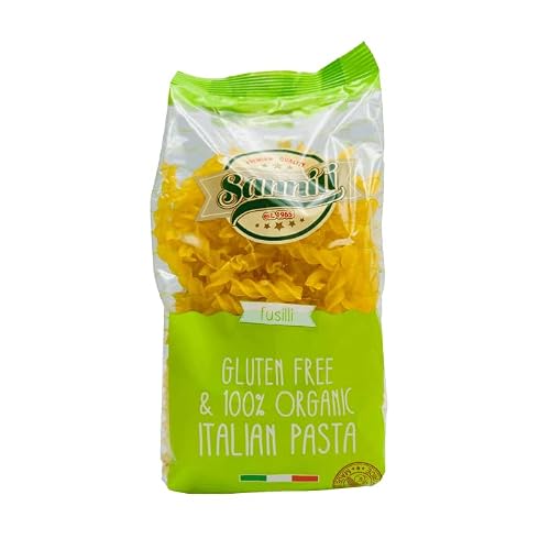 4 Pack, Gluten-Free Fusilli Sanniti 100% Organic Italian Gluten Free European-Kosher Vegan Gmo-Free Fusilli Pasta Made With Corn And Rice Imported From Italy, 8.8 Oz (Pack Of 4) #TOP2